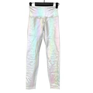 Zyia Active White Unicorn Luxe 7/8 Leggings Athletic Active Yoga Activewear